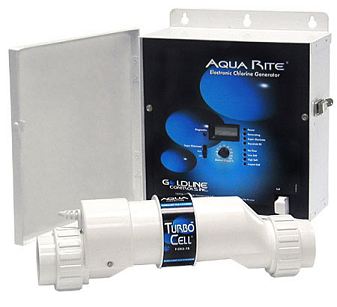 Salt chlorine generator control and cell