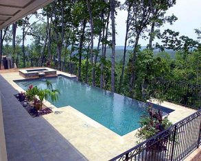 Residential pool cared for by Spectrum Pool Care